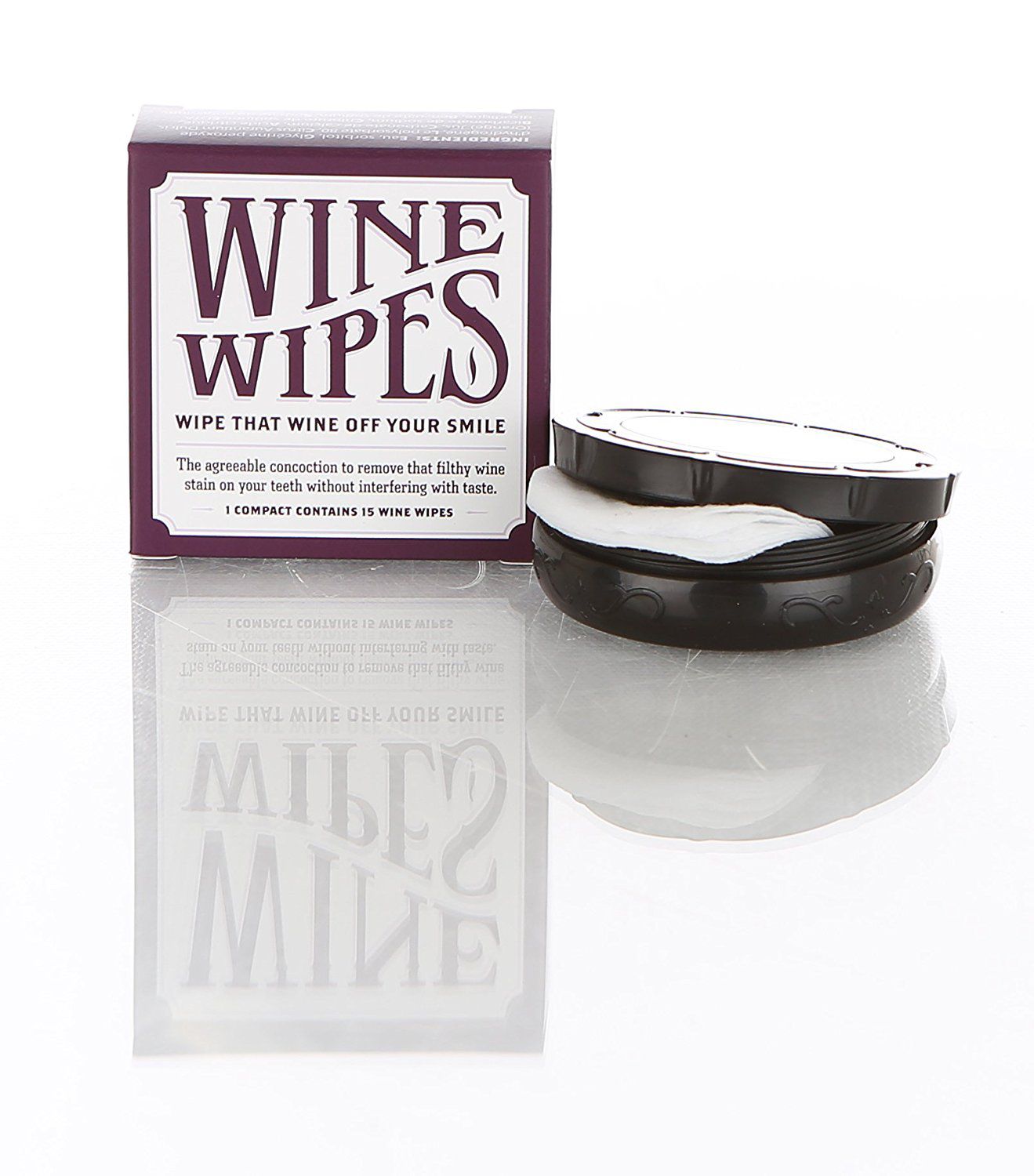 For the wine lover who has everything: Wine Wipes